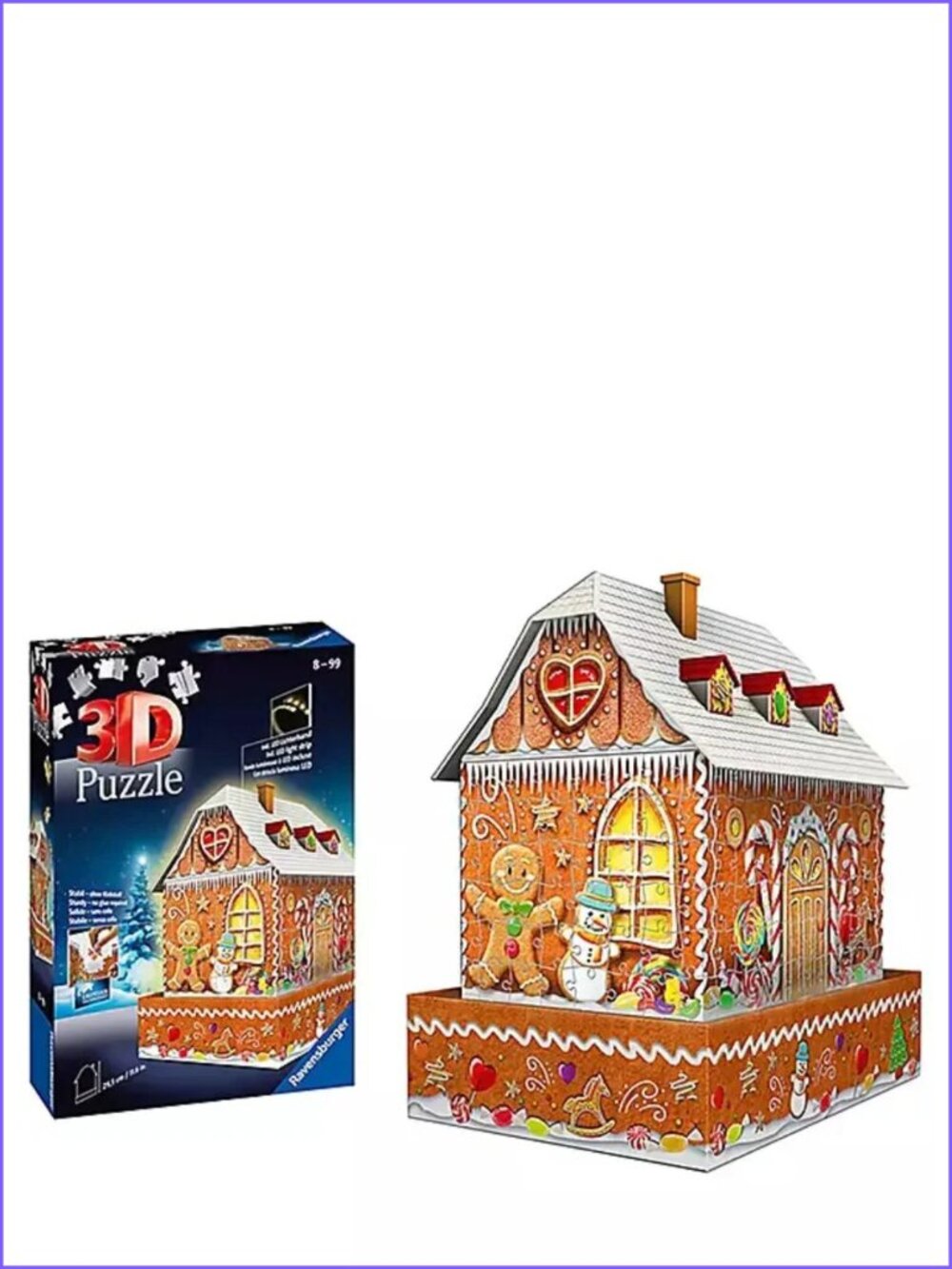 Gingerbread House  Ravensburger  3D Puzzle  - Night Edition 257 pcs New In Box